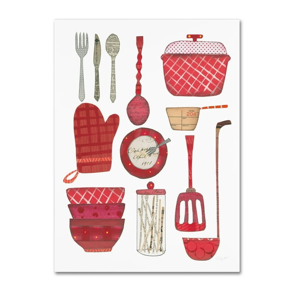 Trademark Fine Art 'Cook Kitchen II' Canvas Art by Courtney Prahl