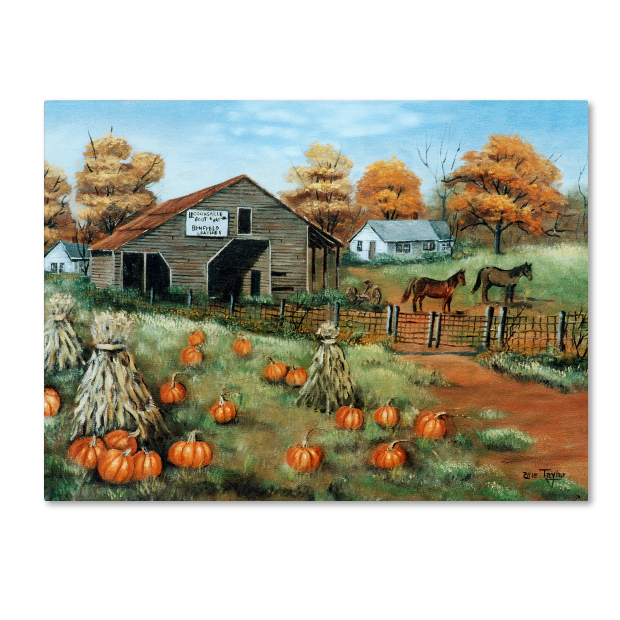 Trademark Fine Art 'Cooksville Barn' Canvas Art by Arie Reinhardt Taylor