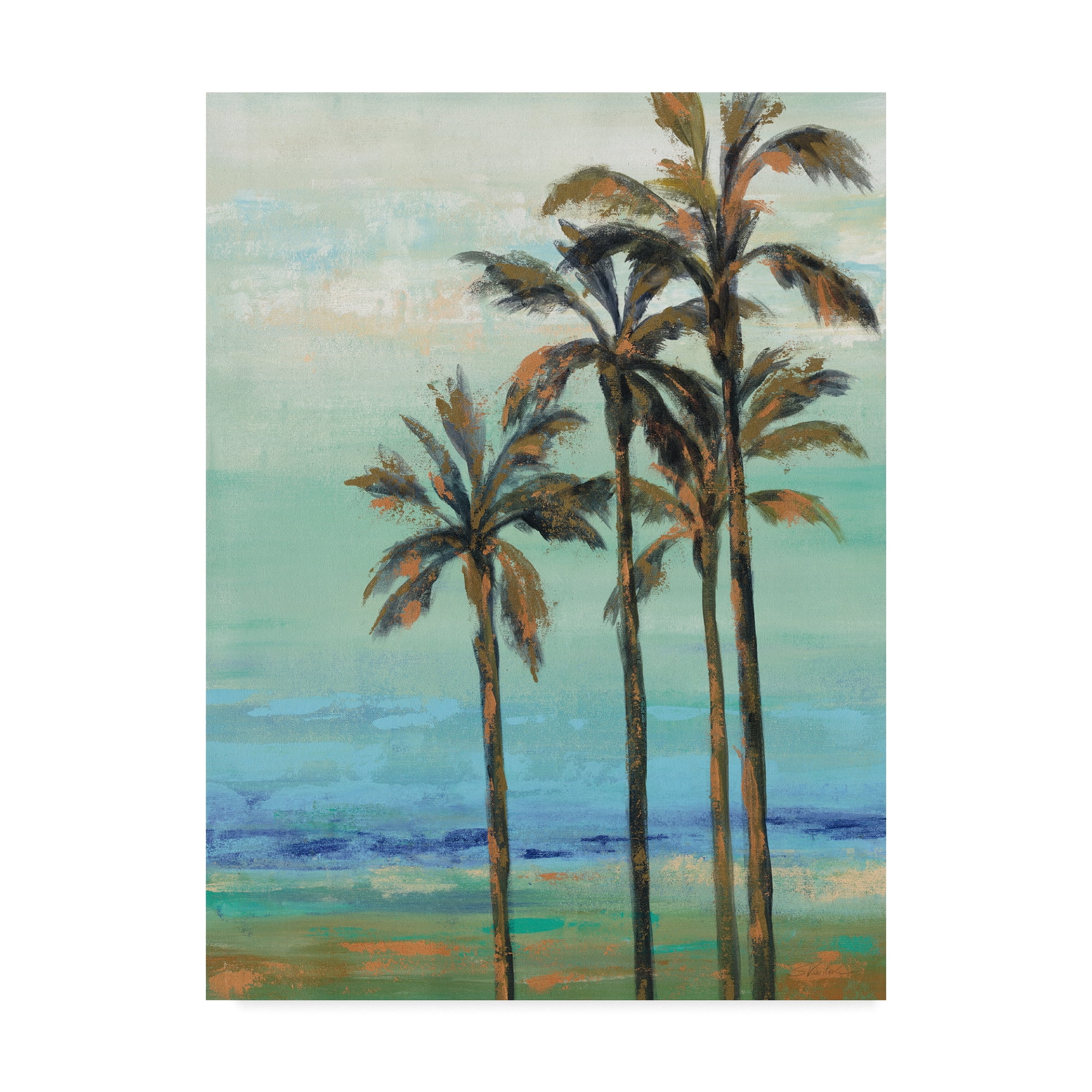 Trademark Fine Art 'Copper Palms I' Canvas Art by Silvia Vassileva