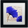 thumbnail image 1 of Trademark Fine Art "Coquelicots Bleues II" Canvas Art by Color Bakery White Matte, Black Frame, 1 of 4