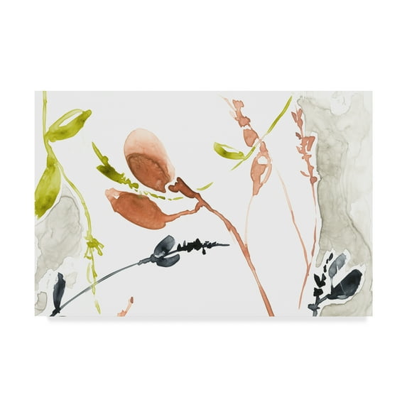 Trademark Fine Art 'Coral And Navy I' Canvas Art by Jennifer Goldberger