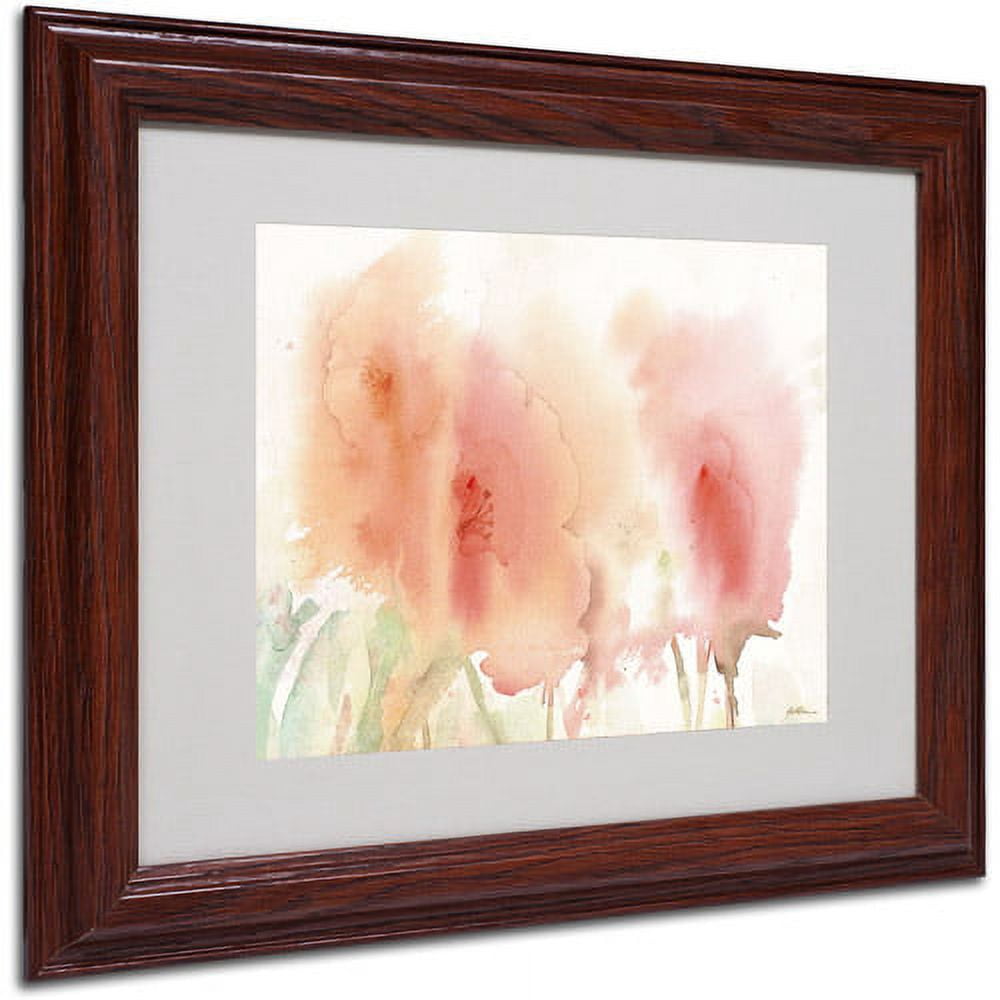 Trademark Fine Art "Coral Composition" Canvas Art by Sheila Golden, Wood Frame