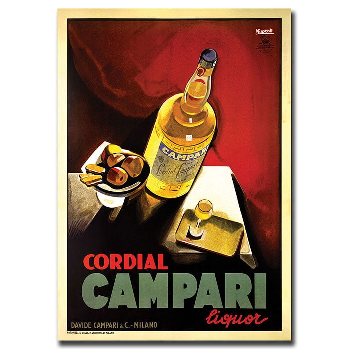 Trademark Fine Art "Cordial Campari Liquor" Canvas Art