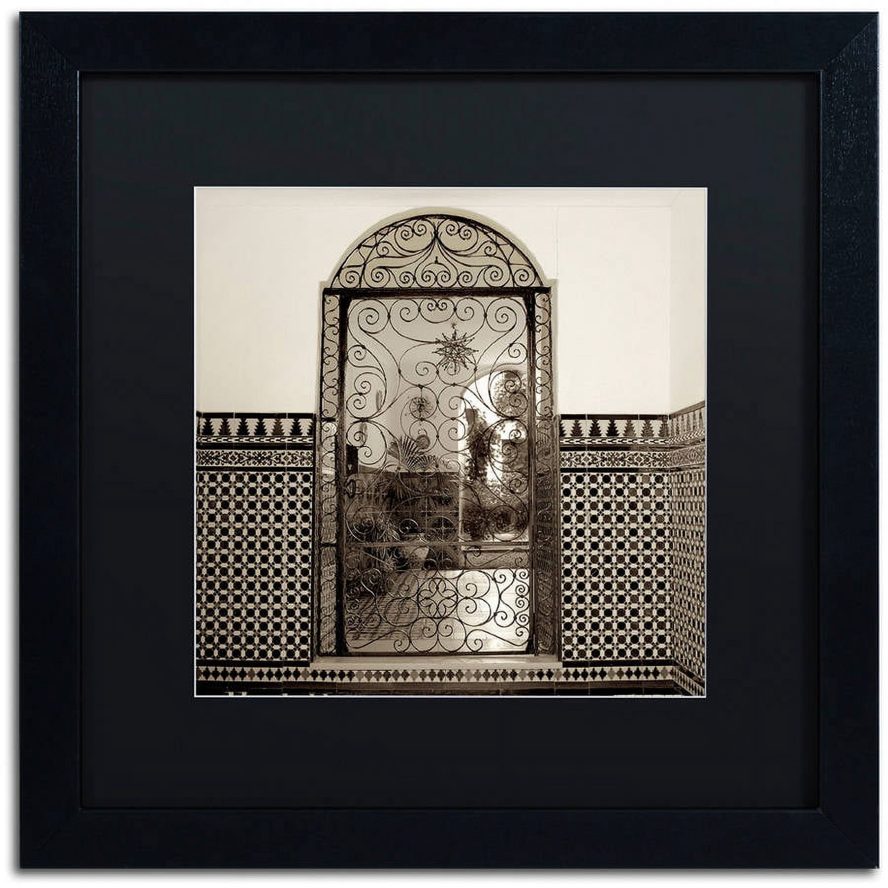 Trademark Fine Art "Cordoba I" Canvas Art by Alan Blaustein, Black Matte, Black Frame