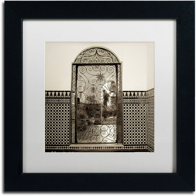 Trademark Fine Art "Cordoba I" Canvas Art by Alan Blaustein, White Matte, Black Frame