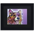 thumbnail image 1 of Trademark Fine Art "Corgi" Canvas Art by Dean Russo, Black Matte, Black Frame, 1 of 4