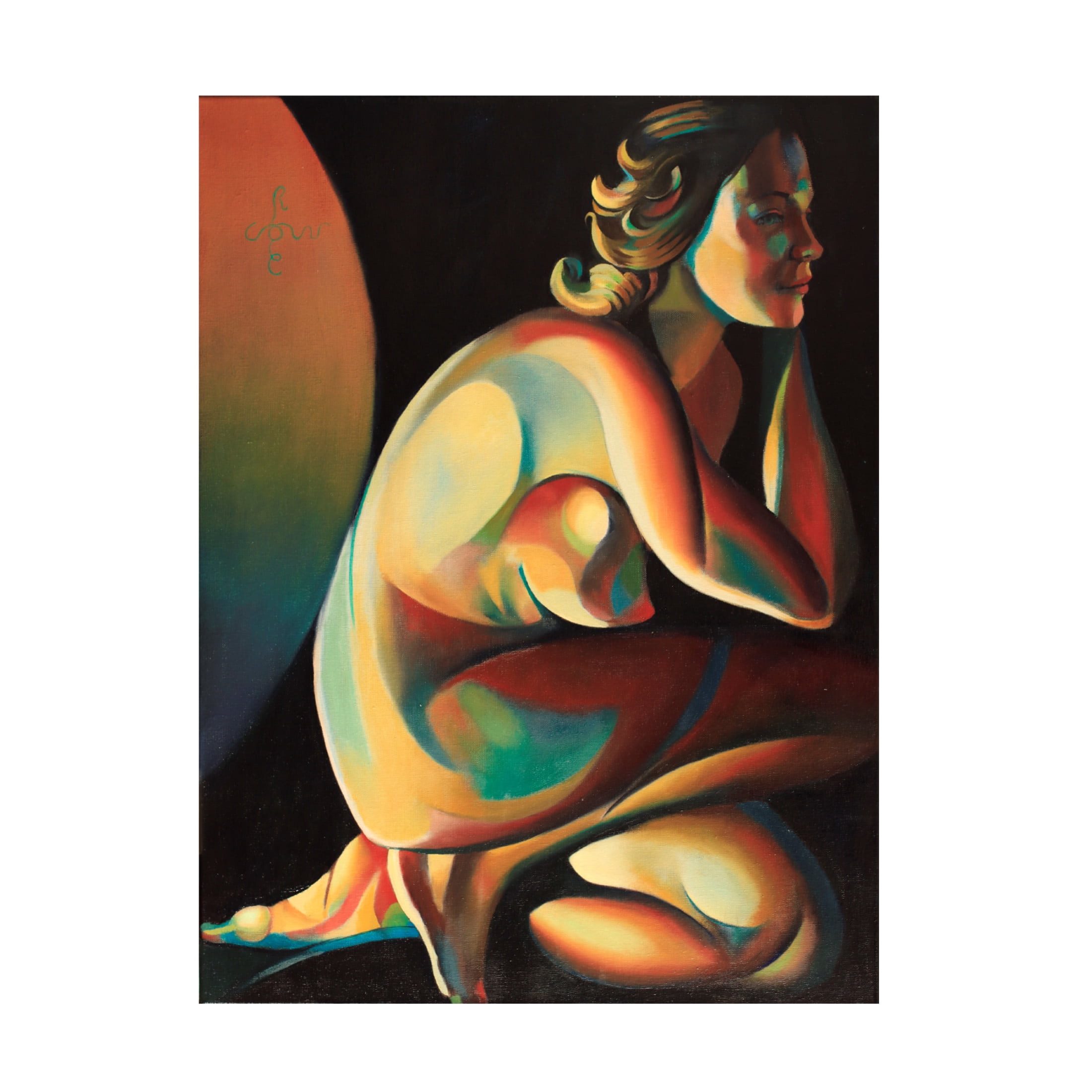 Trademark Fine Art Corne Akkers  Roundism 10 02 22 Canvas Wall Art