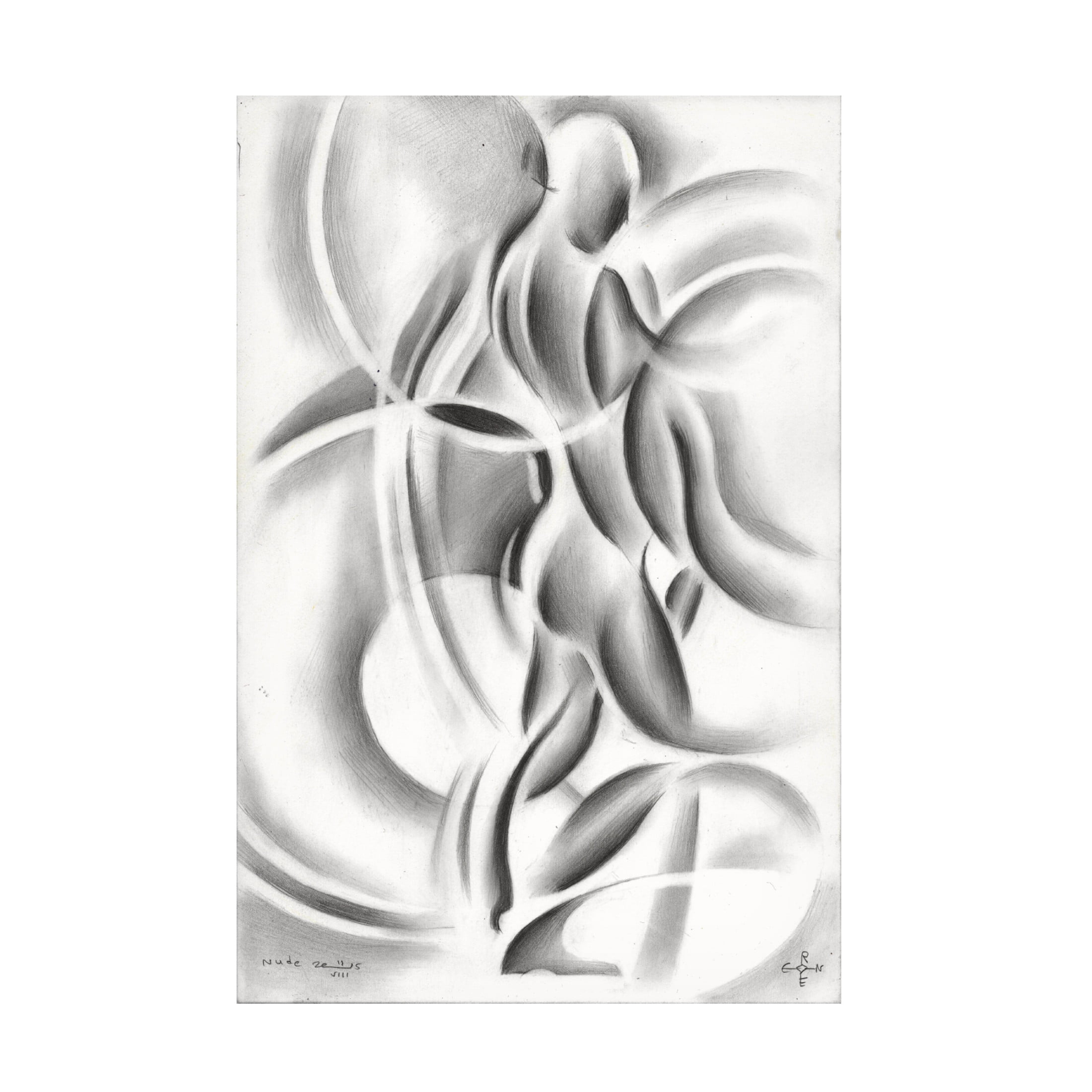 Trademark Fine Art Corne Akkers Roundism 11 08 16 Canvas Wall Art