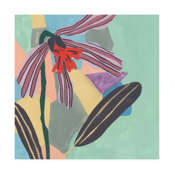 Trademark Fine Art 'Corner Flower I' Canvas Art by Melissa Wang