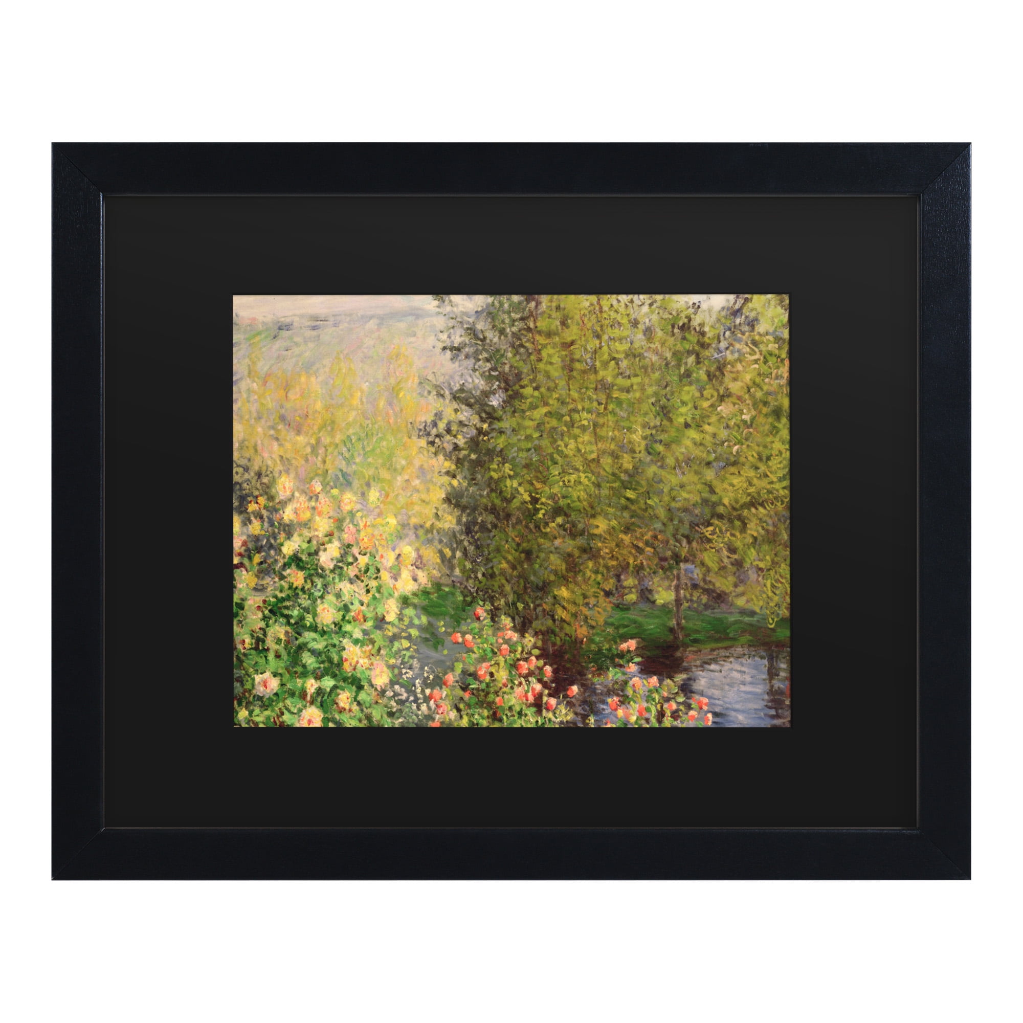 Trademark Fine Art 'Corner of the Garden at Montgeron, 1876' Canvas Art by Claude Monet