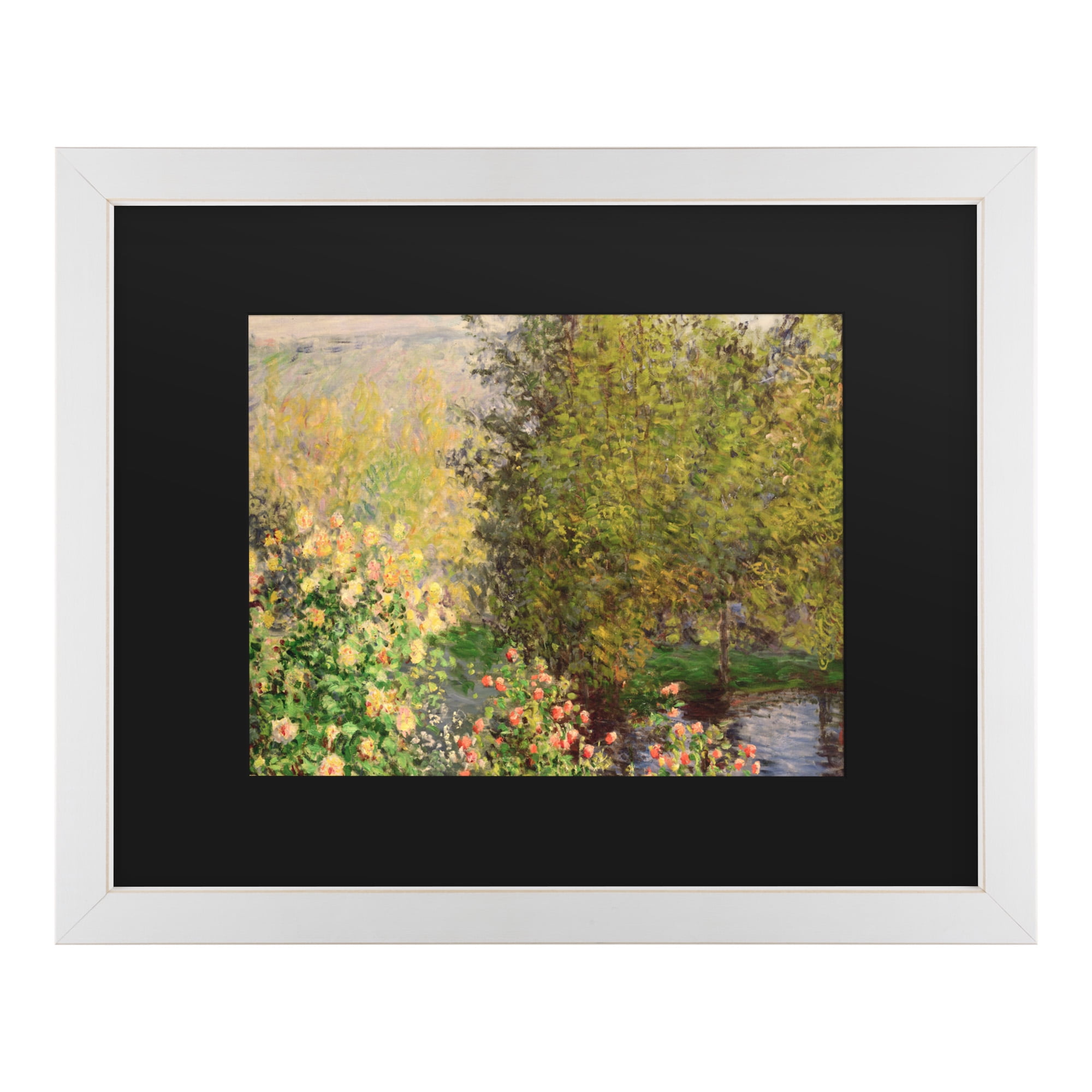 Trademark Fine Art 'Corner of the Garden at Montgeron, 1876' Canvas Art by Claude Monet