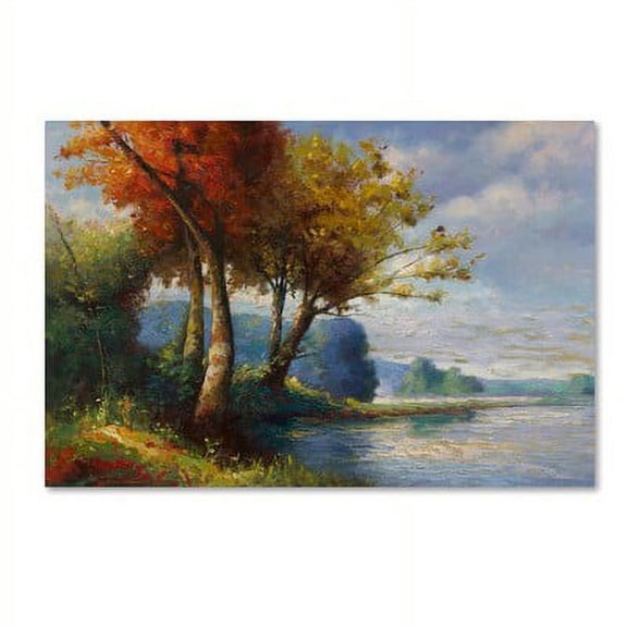 Trademark Fine Art "Corot Tribute" Canvas Art by Daniel Moises