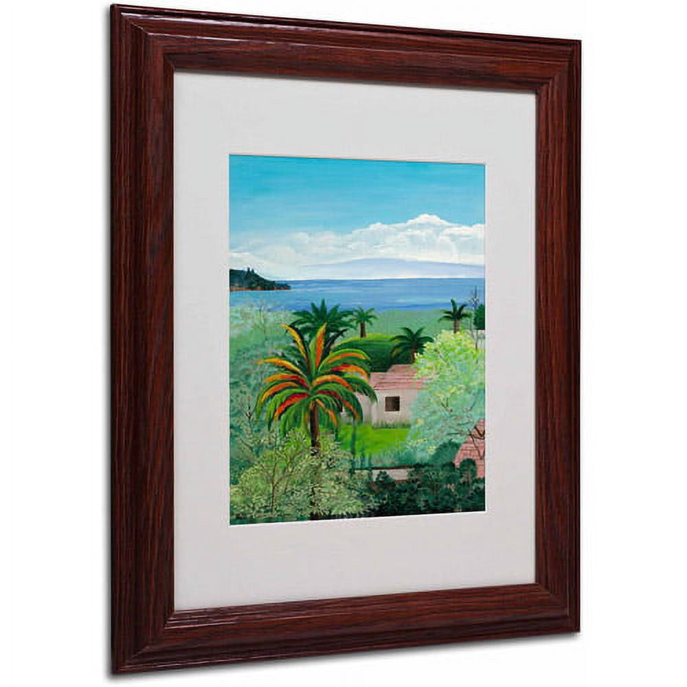 Trademark Fine Art "Costa Rican Beach" Canvas Art by Anonymous, Wood Frame