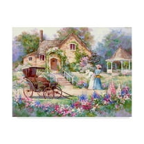 Trademark Fine Art 'Cottage Afternoon' Canvas Art by Barbara Mock