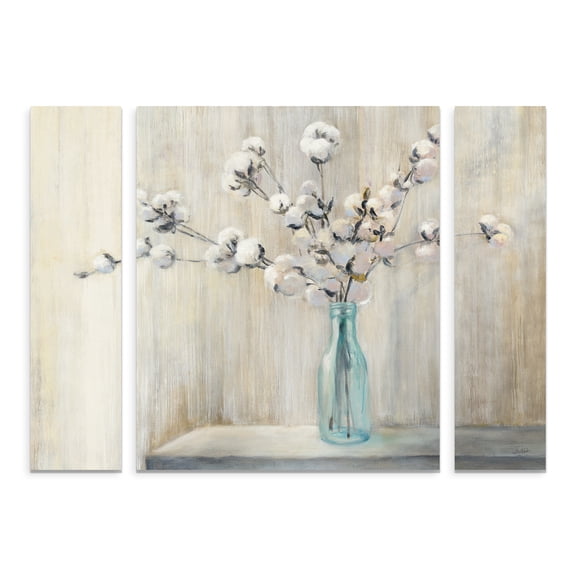 Trademark Fine Art 'Cotton Bouquet' Multi-Panel Canvas Art Set by Julia Purinton