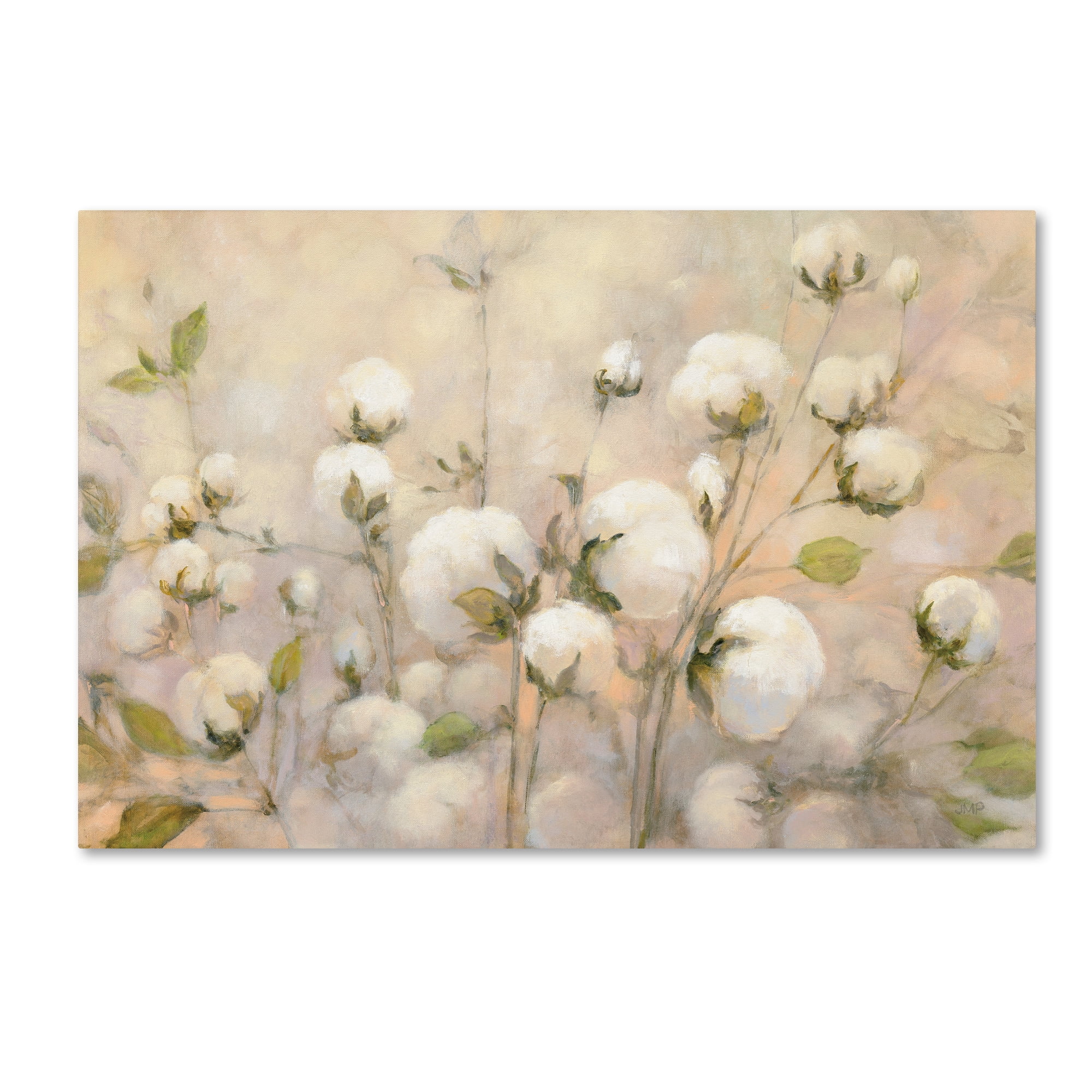 Trademark Fine Art 'Cotton Field' Canvas Art by Julia Purinton
