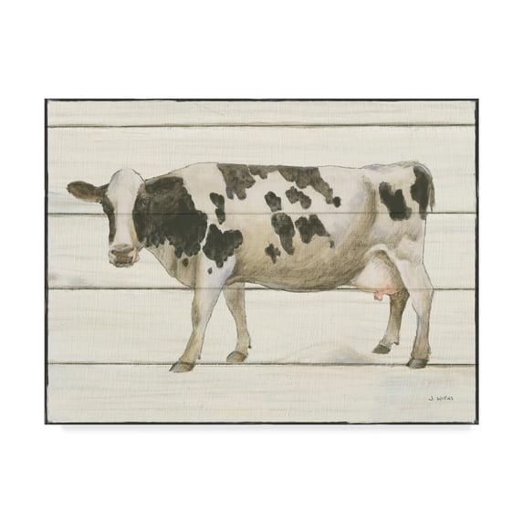 Trademark Fine Art 'Country Cow VI' Canvas Art by James Wiens
