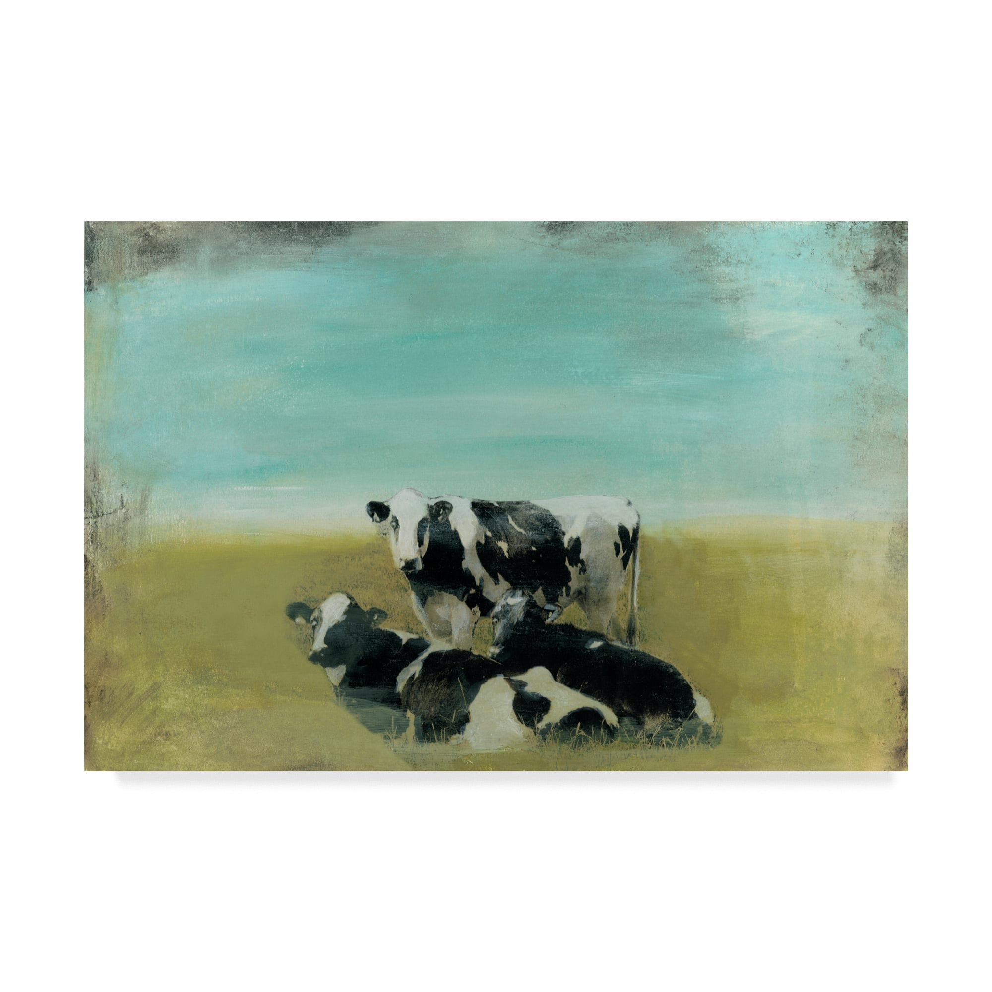 Trademark Fine Art 'Country Drive Cows III' Canvas Art by Naomi McCavitt