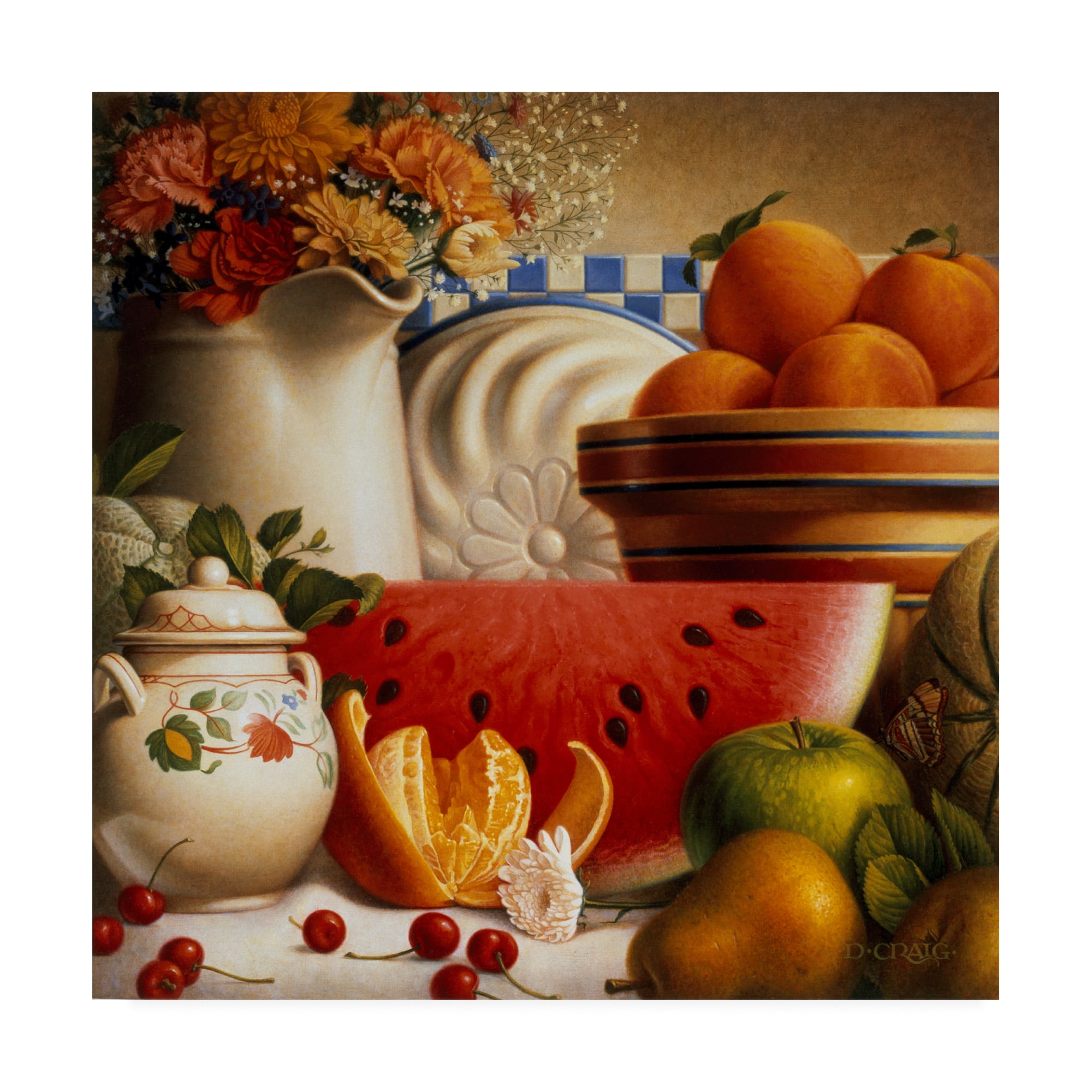 Trademark Fine Art 'Country Fruit' Canvas Art by Dan Craig