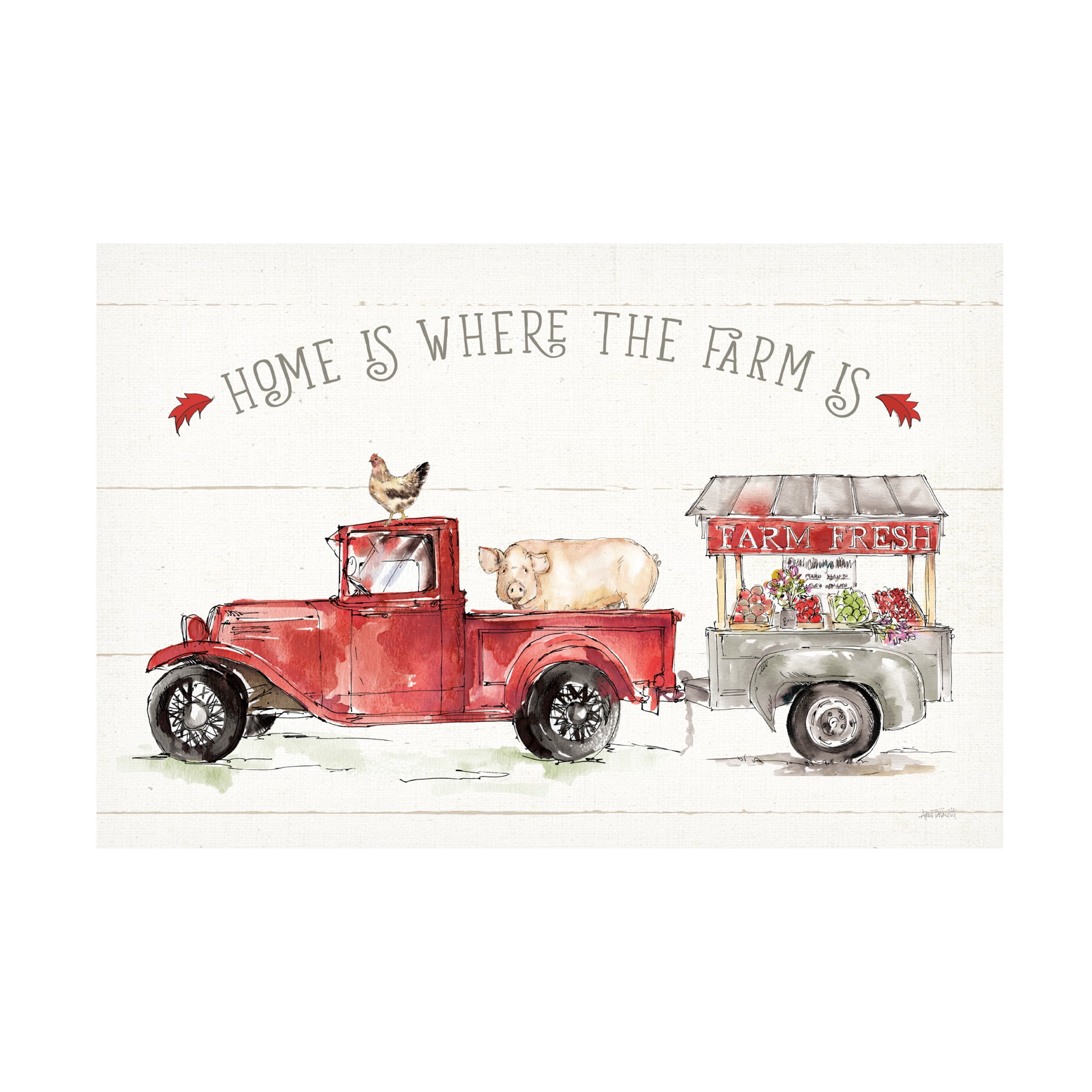 Trademark Fine Art 'Country Life I' Canvas Art by Anne Tavoletti