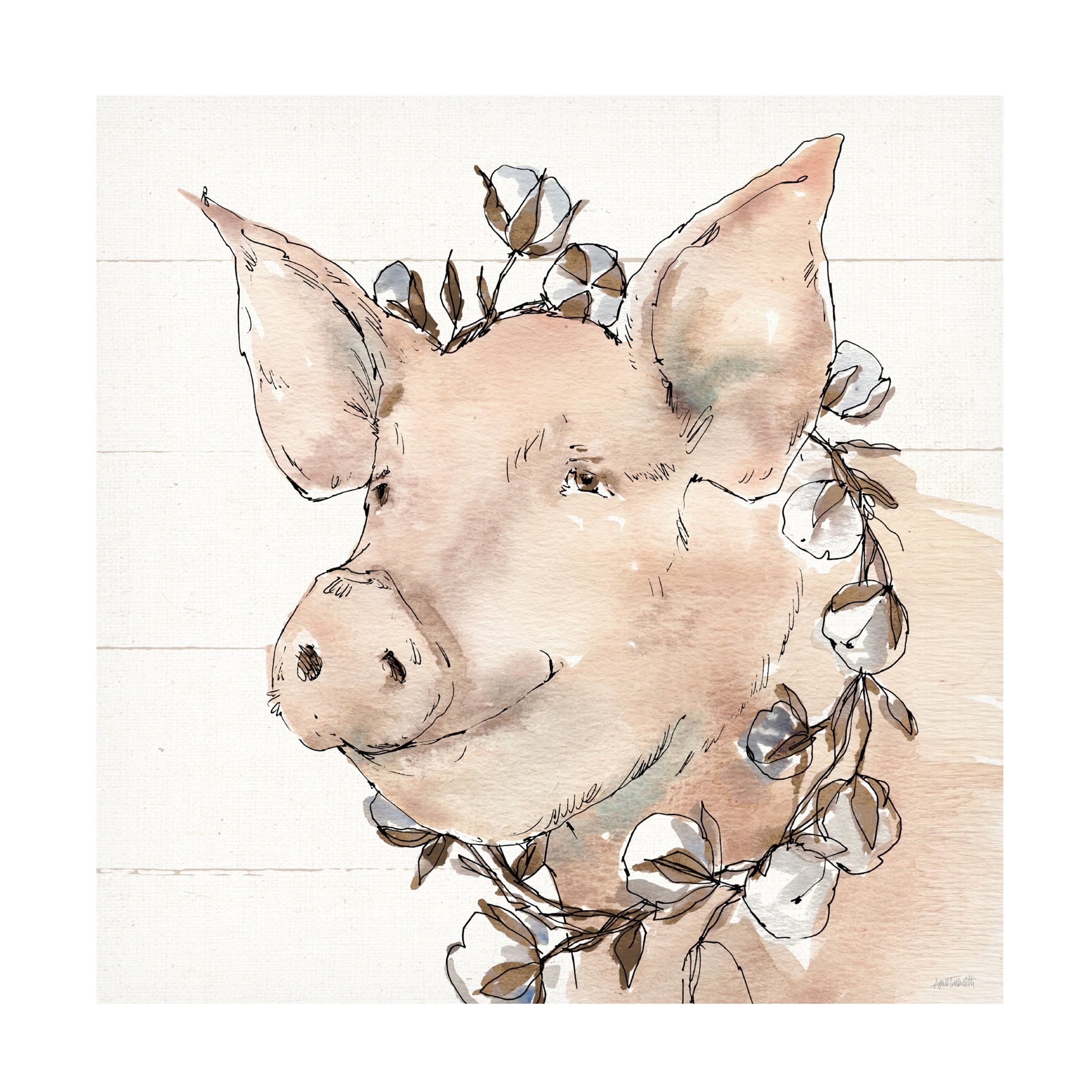 Trademark Fine Art 'Country Life V' Canvas Art by Anne Tavoletti