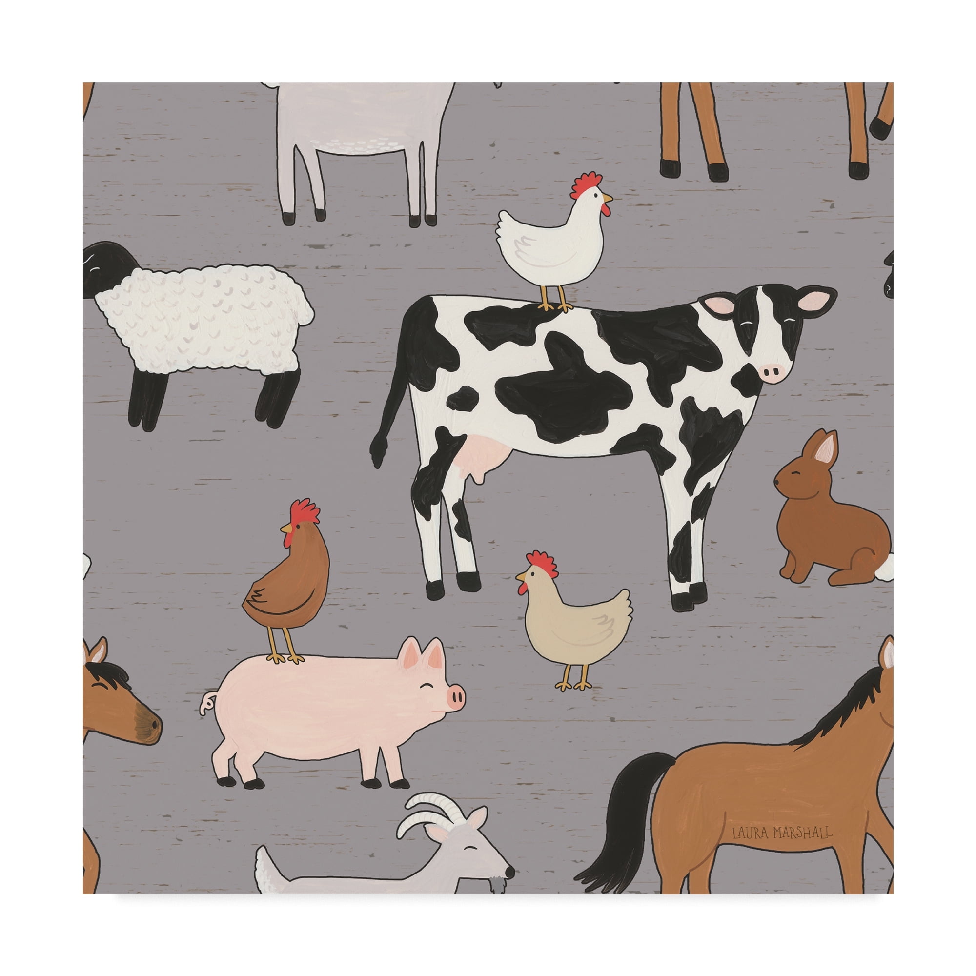 Trademark Fine Art 'Country Roads Step 01D' Canvas Art by Laura Marshall