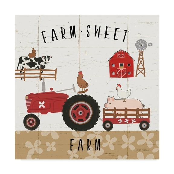 Trademark Fine Art 'Country Roads V' Canvas Art by Laura Marshall