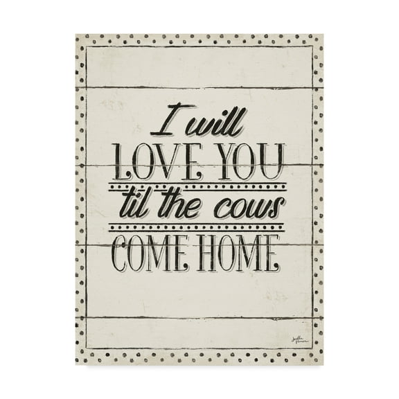 Trademark Fine Art 'Country Thoughts XIV' Canvas Art by Janelle Penner