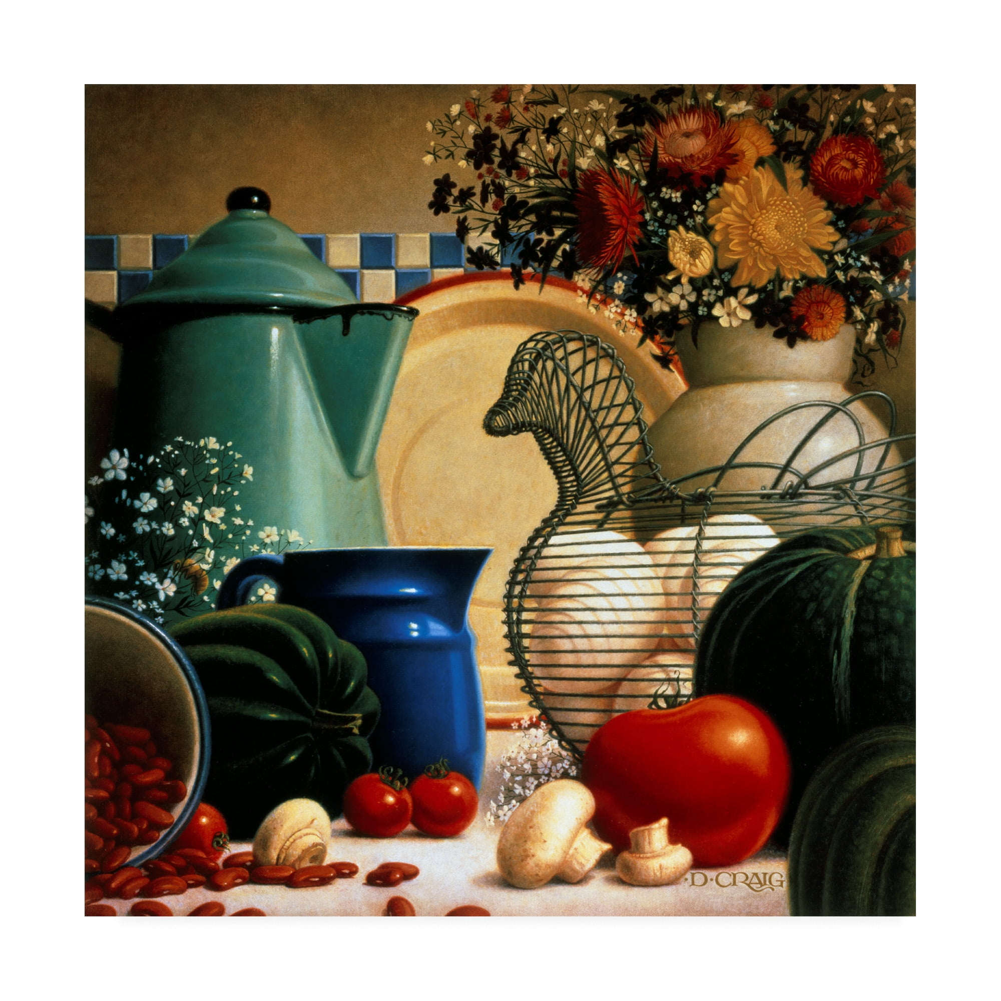 Trademark Fine Art 'Country Vegetables' Canvas Art by Dan Craig