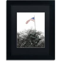 Trademark Fine Art "Courage" Canvas Art by CATeyes, Black Matte, Black Frame