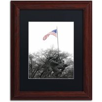 Trademark Fine Art "Courage" Canvas Art by CATeyes, Black Matte, Wood Frame