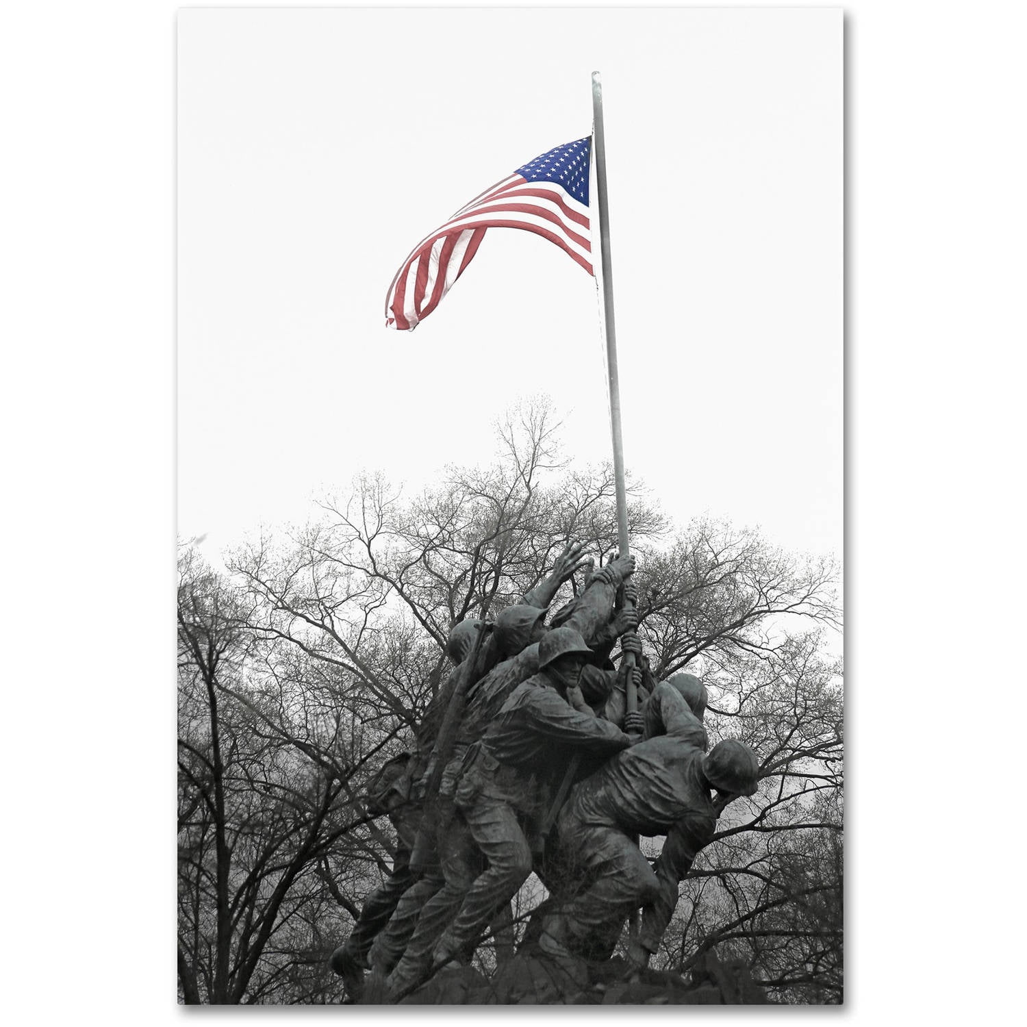 Trademark Fine Art "Courage" Canvas Art by CATeyes