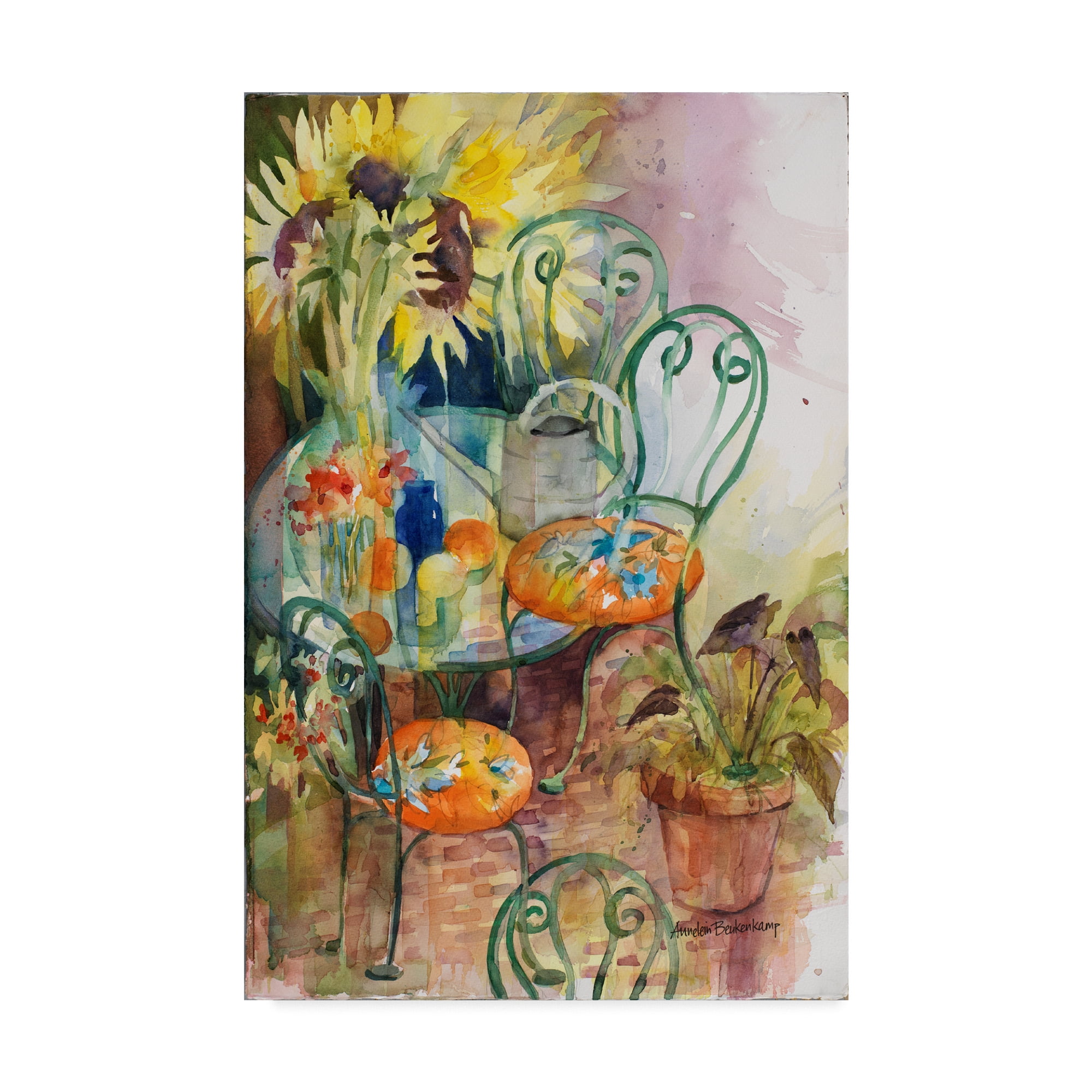Trademark Fine Art 'Courtyard Colors' Canvas Art by Annelein Beukenkamp