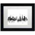 thumbnail image 1 of Trademark Fine Art "Coventry England Skyline B&W" Canvas Art by Michael Tompsett, White Matte, Black Frame, 1 of 3