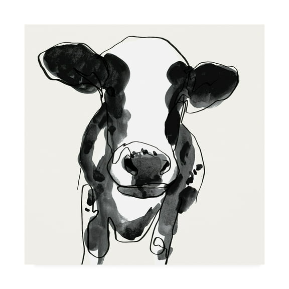 Trademark Fine Art 'Cow Contour II' Canvas Art by Victoria Borges