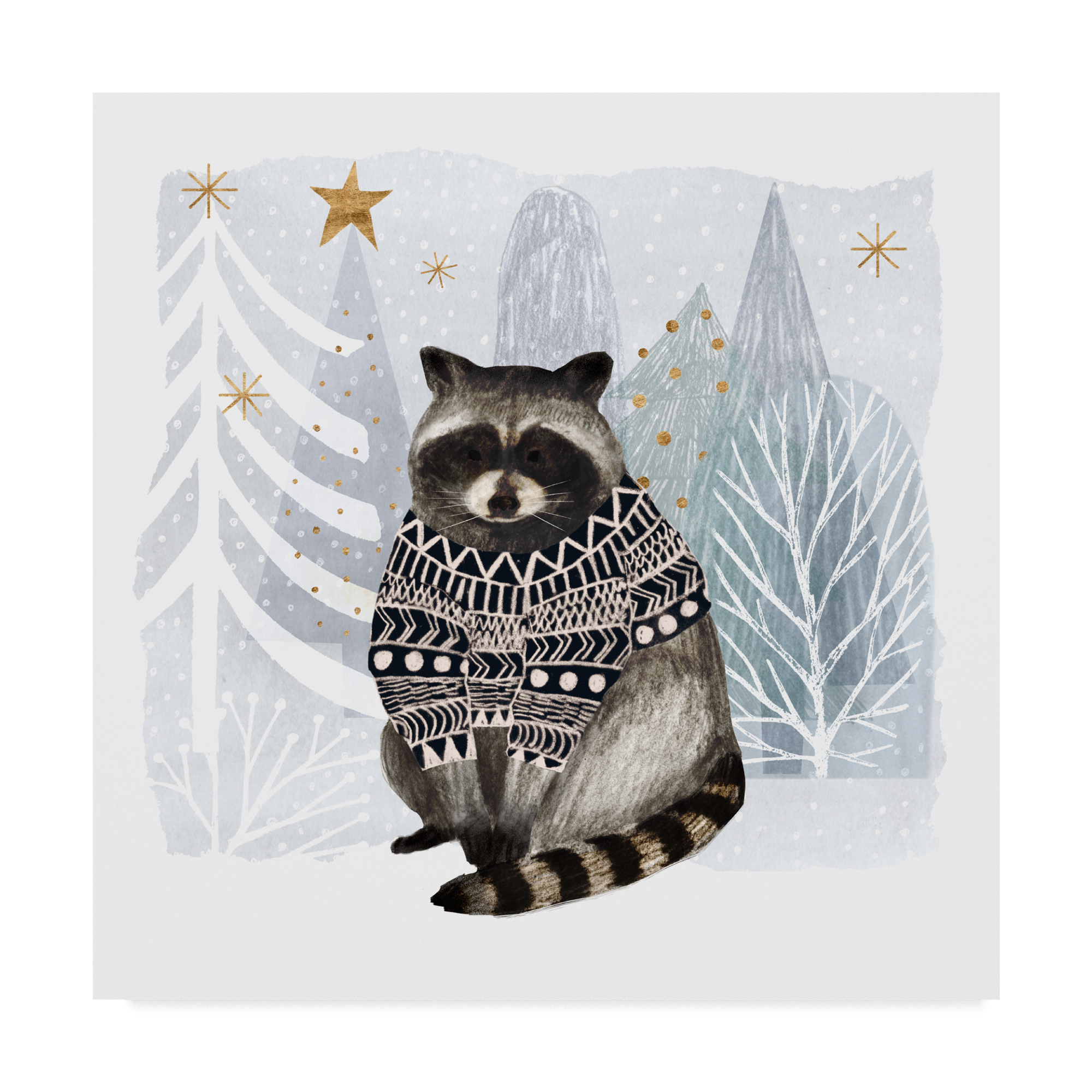 Trademark Fine Art 'Cozy Woodland Animal IV' Canvas Art by Victoria Borges