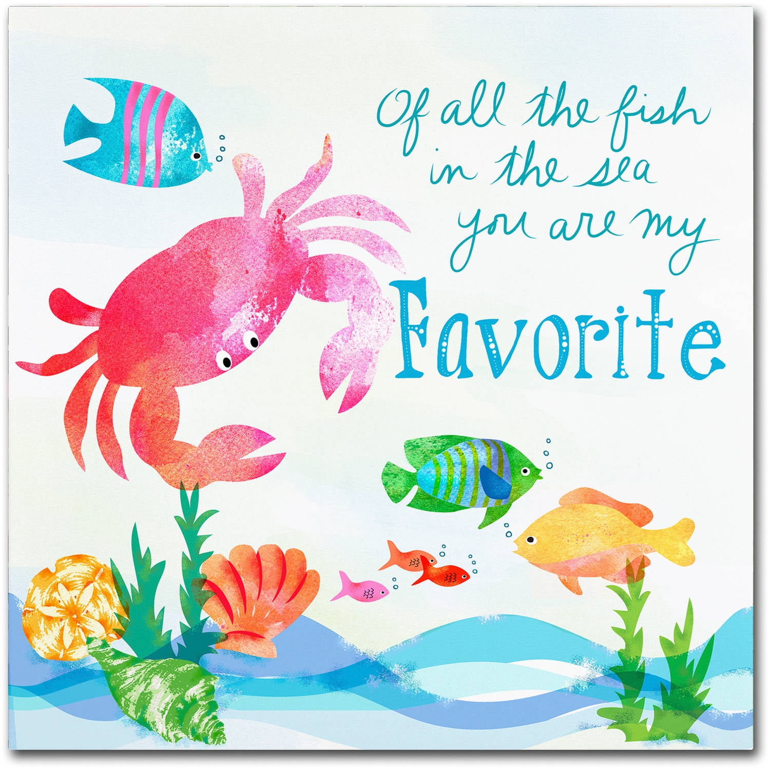 Trademark Fine Art "Crab" Canvas Art by Lisa Powell Braun