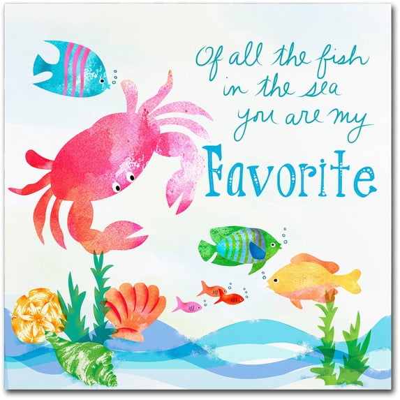 Trademark Fine Art "Crab" Canvas Art by Lisa Powell Braun