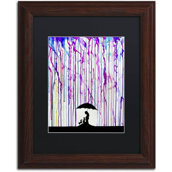 Trademark Fine Art 'Cradle' Canvas Art by Marc Allante, Black Matte, Wood Frame