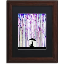 Trademark Fine Art 'Cradle' Canvas Art by Marc Allante, Black Matte, Wood Frame