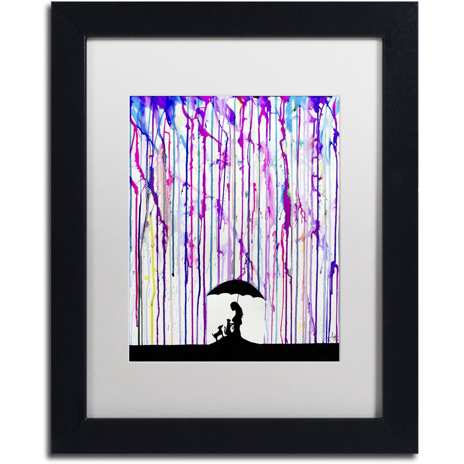 Trademark Fine Art 'Cradle' Canvas Art by Marc Allante, White Matte, Black Frame