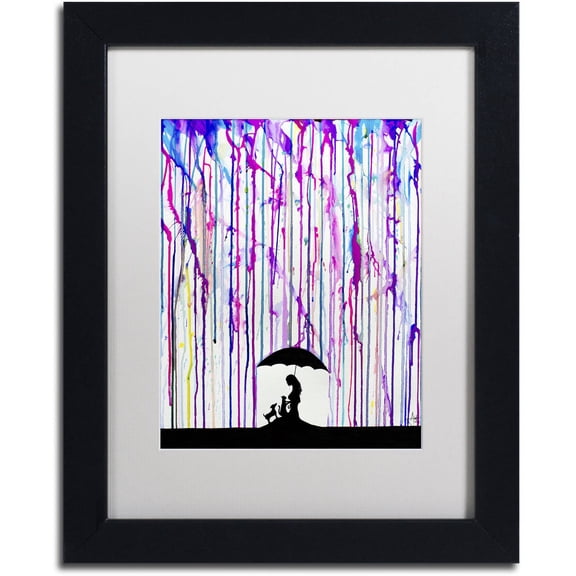 Trademark Fine Art 'Cradle' Canvas Art by Marc Allante, White Matte, Black Frame