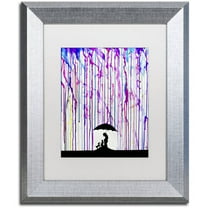 Trademark Fine Art 'Cradle' Canvas Art by Marc Allante, White Matte, Silver Frame