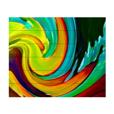 Trademark Fine Art 'Crashing Wave' Wooden Wall Art Art by Amy Vangsgard