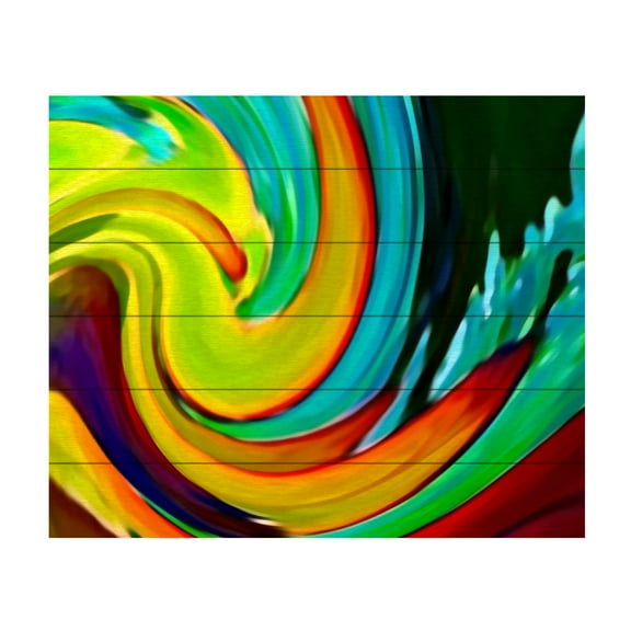 Trademark Fine Art 'Crashing Wave' Wooden Wall Art Art by Amy Vangsgard
