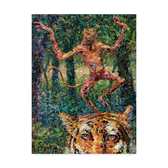 Trademark Fine Art 'Crazy Monkey' Canvas Art by James W. Johnson