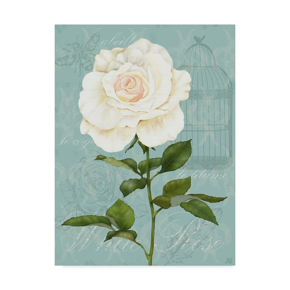 Trademark Fine Art 'Cream Rose I' Canvas Art by Jade Reynolds