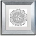 thumbnail image 1 of Trademark Fine Art "Create Mandala" Canvas Art by Kathy G. Ahrens, White Matte, Silver Frame, 1 of 4