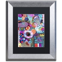 Trademark Fine Art "Creation" Canvas Art by Hello Angel, Black Matte, Silver Frame