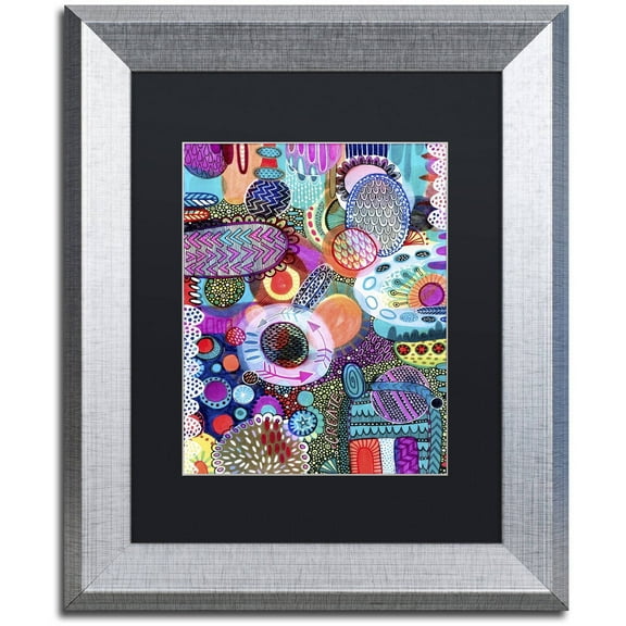 Trademark Fine Art "Creation" Canvas Art by Hello Angel, Black Matte, Silver Frame
